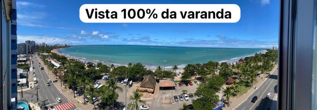 Apto 901 - Dois quartos à beira na praia de Pajuçara em Maceió com linda vista Extérieur photo
