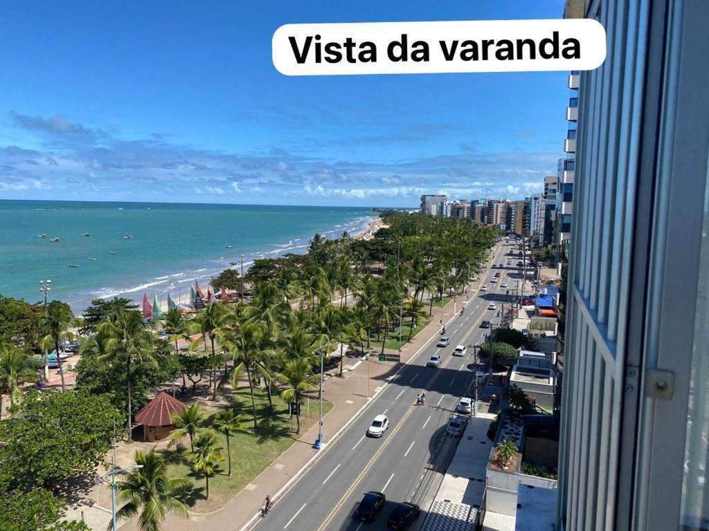 Apto 901 - Dois quartos à beira na praia de Pajuçara em Maceió com linda vista Extérieur photo
