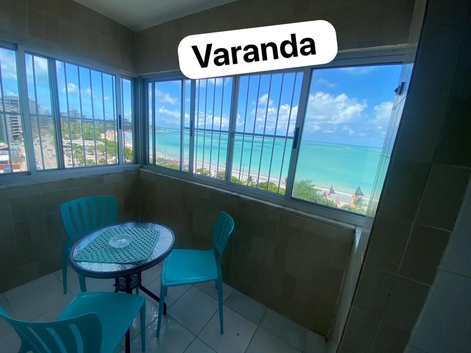 Apto 901 - Dois quartos à beira na praia de Pajuçara em Maceió com linda vista Extérieur photo