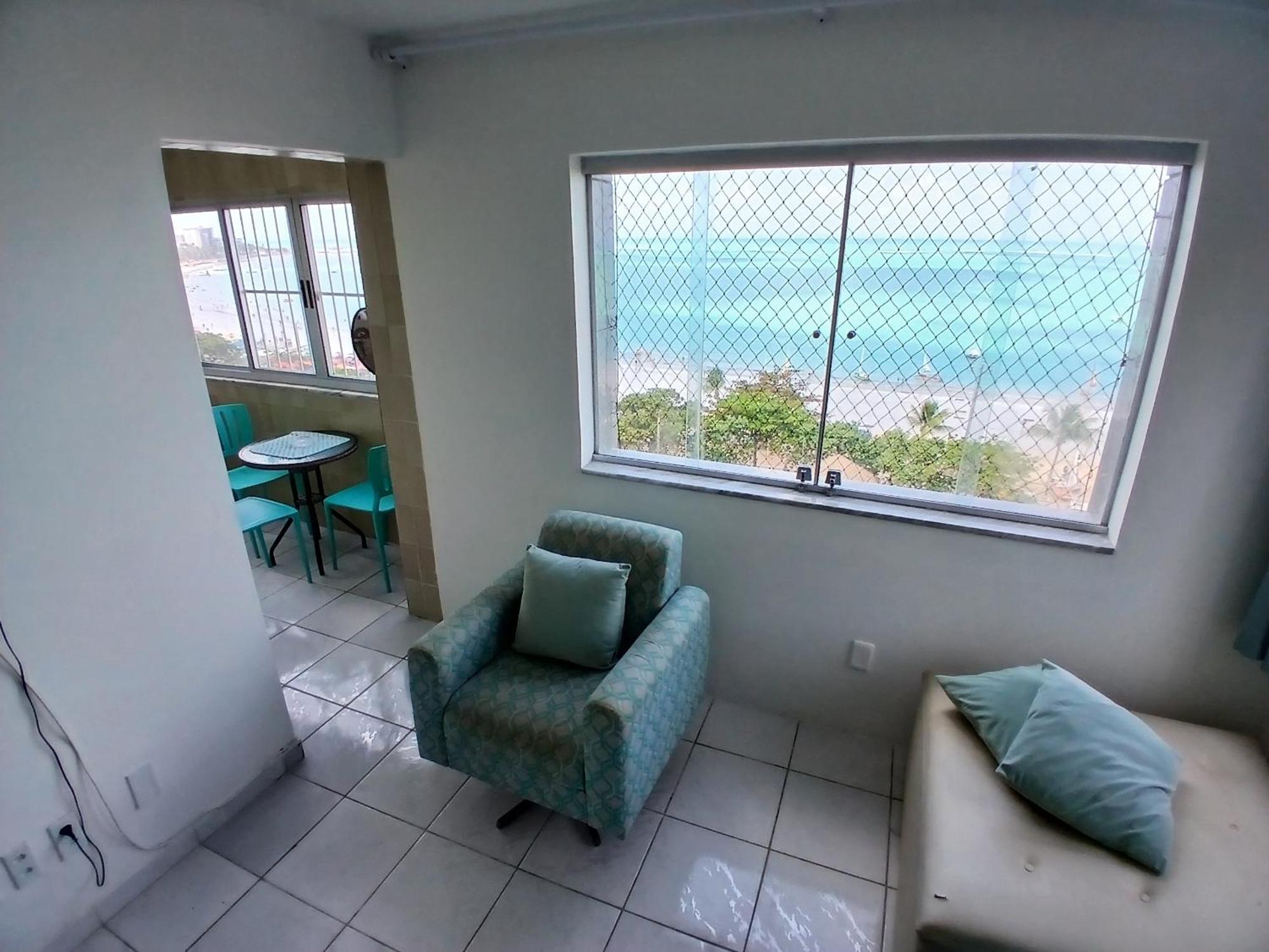 Apto 901 - Dois quartos à beira na praia de Pajuçara em Maceió com linda vista Extérieur photo
